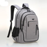 Gray Solid Men Backpack - Survive_thewild